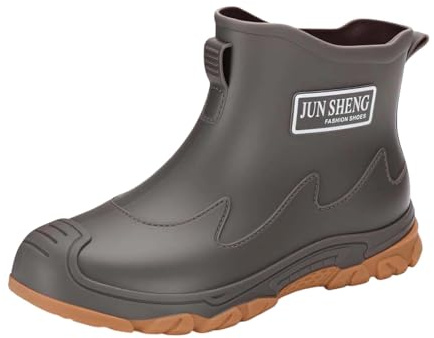 Botas de Lluvia de Estilo clásico y duraderas, de caña Alta y de Goma, Ideales para el Uso Diario en Condiciones de Humedad, Antideslizantes y fáciles de Limpiar para Hombre