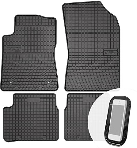 moto-MOLTICO Gummimatten Auto, 4-teiliges Set, Allwetter Gummi Fußmatten, Antirutsch & Wasserfest Autoteppiche - passend für Citroen C3 III ab 2016