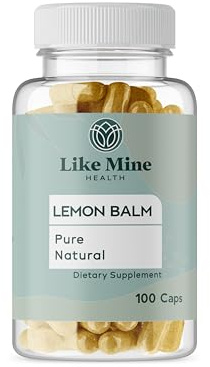 Like Mine Lemon Balm (100 Capsules), Pure & Natural, Non-GMO, Gluten Free Herbal Supplement for Women