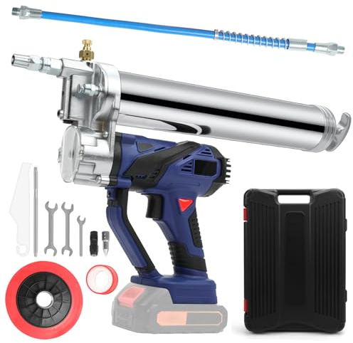 panthem Akku Fettpresse Hochleistungs-Fettpresse für Makita 18V Akku, Elektrische Fettpresse mit Schlauch für Mechanische Ausrüstung Ölen Arbeitsdruck 7000psi (ohne Akkus und Ladegerät)
