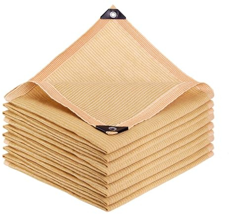 Rete ombreggiante beige 85% telo parasole vela con occhielli 1 x 2 m 2 x 2 m 2 x 6 m 2 x 5 m 2 x 5 m 2 x 8 m 3 x 5 m 4 x 5 m per giardino, pergola, piante da patio, copertura ombreggiante esterna