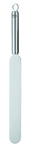 RÖSLE Streich-Palette gerade, Hochwertiger Tortenheber zum Bestreichen und Anheben von Torten und Kuchen, Edelstahl, 39 cm, Silber, Silberfarben