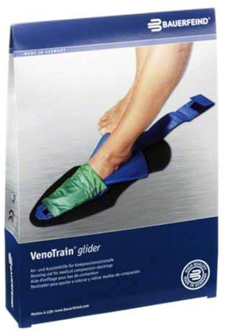 BAUERFEIND VENOTRAIN Glider Anziehhilfe blau/grün 1 St