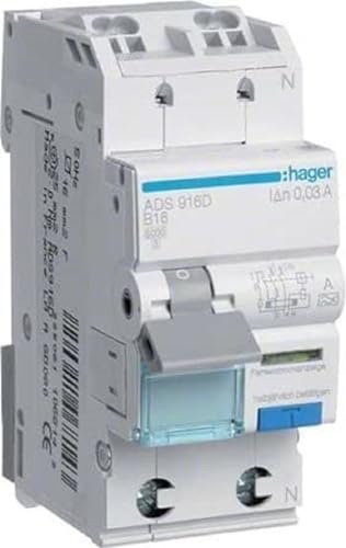 FI-LS 1P+N 6kA B-25A 30mA A QB HAGER ADS925D