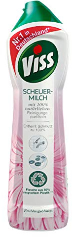 Viss Scheuermilch Frühlingsblüten effektives Reinigungsmittel mit 100% natürlichen Reinigungspartikeln, 1 Stück (1x 500 ml)
