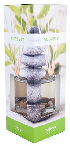pajoma LIA Raumduft Auszeit, 170 ml, mit Steinen, Durchmesser 8 cm, Duftrichtung: Bambus