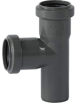 Ostendorf HTsafe - Raccordo di derivazione DN 40/40 mm, 87 gradi, colore: Grigio