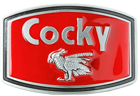 LKMY Herren Gürtelschnalle, Cocky Metallgürtelschnalle aus Chromdruckguss für Herren, Western American Indian Style