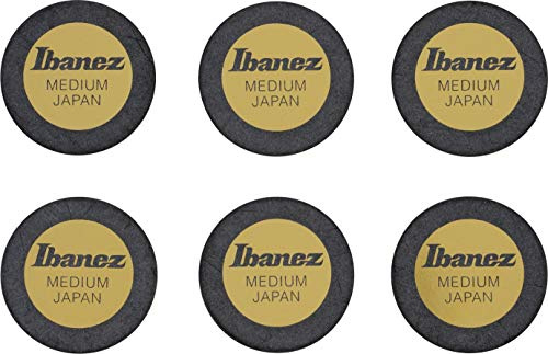 IBANEZ Round Pick 0,8mm - 6 Stück schwarz (PPA1M-BK)