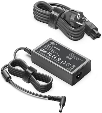 HKY 19V Alimentatore per HP Monitor 27 25 23,8 23 21,5 20 Caricatore per HP 32f 32s 27f 27eb 24f 24m 24y 23es 22f 22y 24ea 25vx ADPC1945 LED LCD Gaming Monitor Cavo Caricabatterie AC Adattatore