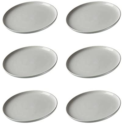 Ritzenhoff & Breker Frühstücksteller Jasper, 6er Set, Mint, ø 19 cm, Dessertteller aus Steinzeug, Mattglasur & Soft-Touch-Haptik