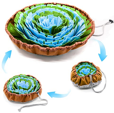 Snuffle Mat for Dogs 46cm Snuffle Mat Washable Dog Snuffle Mat Encourages Natural Foraging Skills and Slow Eating for Dogs Large Medium Puppies