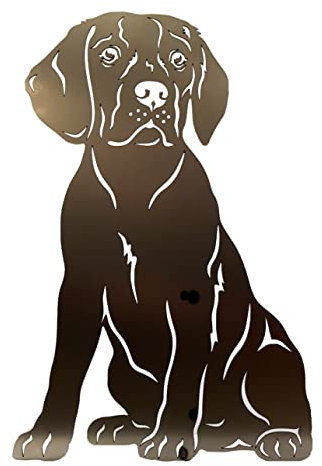 Beagle Metallfigur Rostfigur Rost Deko Höhe ca. 60 cm