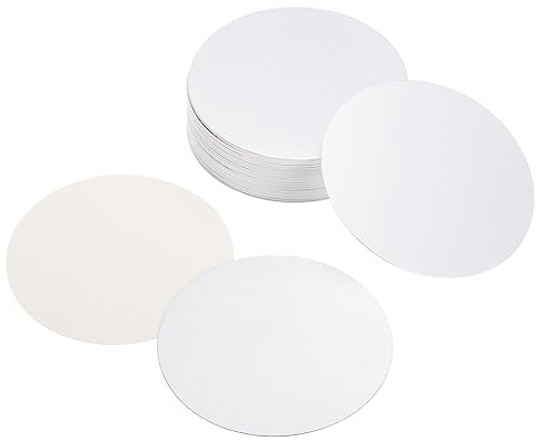 PATIKIL 50 Pack 95mm/3.74 Aluminium-Folie Cap Liner resistent Heat Sealer | Tamper Induktion, Versiegelung, Für PET-Kunststoff-Flasche Glas-Deckel, Liner