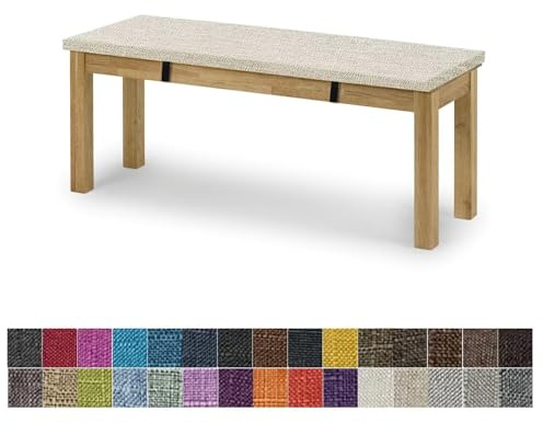 yaoumeo Bankauflage Sitzkissen,Bankkissen,60x30x5cm Gartenbank Auflage,Waschbar-Abnehmbarem,Mehrere Farbgrößen Verfügbar(Beige Weiß)