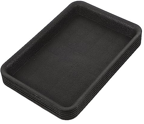 Yardwe Soucoupes pour Pots De Fleurs 6 Plateaux pour Plantes Bacs Dégouttage pour Plantes en Pot Plateaux pour Plantes Dintérieur Noirs Hy220
