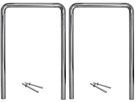 2x TRUTZHOLM Fahrradanlehnbügel 118x78cm aus Edelstahl zum Einbetonieren Fahrradständer Anlehnbügel Parker