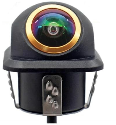 Rückfahrkameras 2K AHD 1080p Goldene Linse Auto Rückansicht Kamera Nachtsicht HD 180 Grad Parkplatz Rückfahrkamera Für Auto Zubehör Reverse Kamera(AHD 1080P)