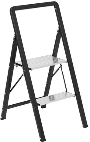 5five - marchepied en Aluminium Gris 2 marches h83cm