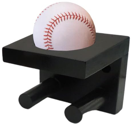 Baseballschläger-Wandhalterung aus Holz für Baseballschläger – Baseballschläger-Halterung aus Holz | Baseball-Wandhalterung für Sportzimmer, Softballschläger, Zuhause