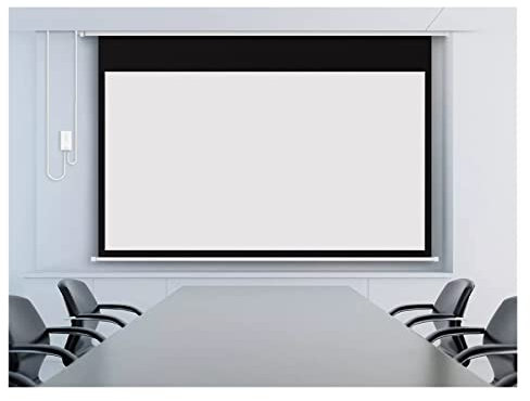 POOIQX Pantalla de proyector de 100 Pulgadas de Tela Reflectante for DLP LED Proyector 3D HD Reflexivo Mejore el Brillo Anti-luz Beamer, Resistente y Plegable