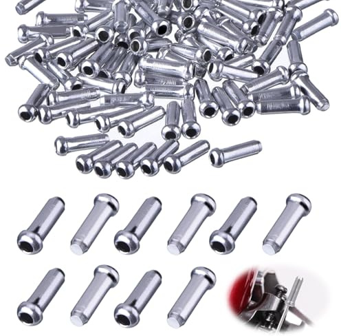 OHREN 50 pcs Fahrrad Endhülsen Endkappe Bremszug für Bremsseil Schaltseil Fahrrad Ersatzteil Zubehör