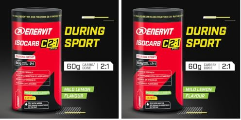 Enervit, Isocarb C2:1PRO, Barattolo 650 Grammi, Bevanda Energetica Isotonica, con 60 Grammi di Carboidrati per Porzione, Integratore Alimentare per Attività di Resistenza ad Alta Intensità