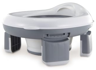 Interbaby – Orinal Bebe Portátil 2 en 1 | Reductor WC Portatil Niños + Orinal Plegable Viaje | Asiento Antideslizante, Compacto y Cómodo | Ideal para Casa, Guardería y Vacaciones | Desde 18 Meses