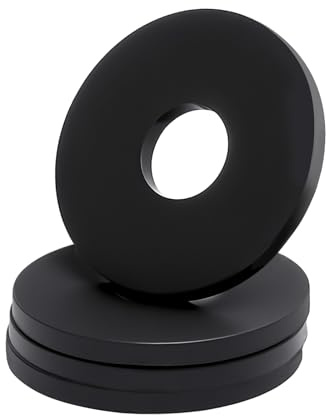 VOSSOT 30 Stück Kunststoff Unterlegscheiben M8,Karosseriescheiben Aus Nylon – Beilagscheiben M8 Isolierend & Rostfrei,Schwarze Unterlegscheiben Schwarz für Möbel, Elektronik, Gewindeschrauben