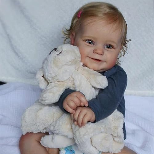 Zero pam Reborn docka – 60 cm stora babydockor som äkta, verklighetstrogna babydockor med tillbehör, kropp av mjukt tyg, äkta babydocka, docka med hår, nyfödd babydocka för flickor