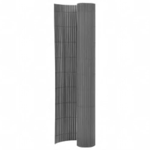 Dekorativer Zaun, Zaun Garten, Gartenzaun, Gartenzaun Doppelseitig 110x400 cm Grau, Staketenzaun Für Terrasse, Balkon, Hinterhof, Einfache Montage