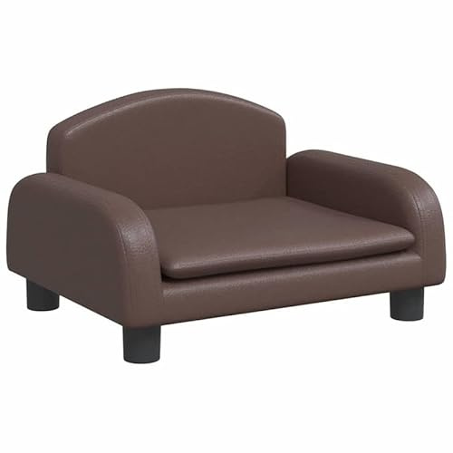 Eleganz Sofá infantil de piel sintética – Muebles para bebés y niños pequeños de pino macizo, 50 x 40 x 30 cm, duradero y fácil de limpiar, perfecto para habitaciones infantiles y salones
