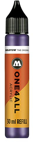 Molotow ONE4ALL Refill Acryl, Farbe 043 violett dunkel 30 ml, Nachfülltinte für Permanentmarker