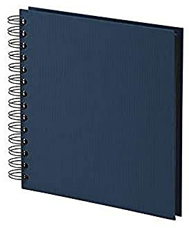 Rössler SOHO mini Fotoalbum zum Einkleben | Fotoalbum schwarze Seiten | Fotoalbum zum selbstgestalten | Photo Album | Fotoalbum klein | 180x180mm | 1 Stück | Farbe: Blau | Navy | Mini Fotobuch zum Einkleben mit schwarzen Seiten für Fotos, Erinnerungen und kreative Gestaltung