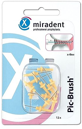 Miradent PIC-Brush Ersatzbürsten x-fein gelb, 12 Stück