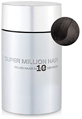 Super Million Hair Haar Fasern und Schütthaar, hochwertiges Streuhaar zur Haarverdichtung, 25 g, Dark-Brown (2)