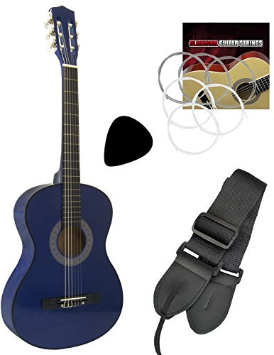 TIGER Kinder 1/2 Größe Klassische Gitarre – Blau