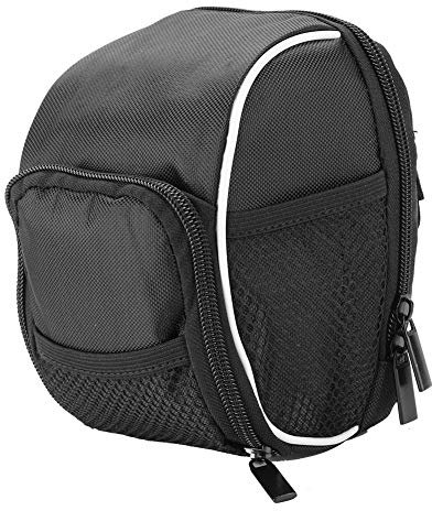 Alomejor Fahrrad Fronttasche mit Regenschutz Polster Reflektierende Streifen Lenkertasche Radfahren Mountain Road Fahrrad Fronttasche Korbtasche