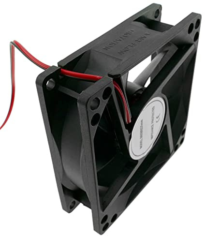 BeMatik - Ventilador de chasis 80x80x25 mm de 12 VDC para caja de ordenador