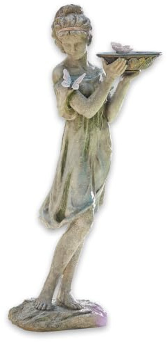 Loberon Skulptur Malia, antikgrau