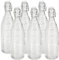1 3 6X 1L Glass Reusable Swing Lid Water Oil Vinegar Bottle (Lined, 6)