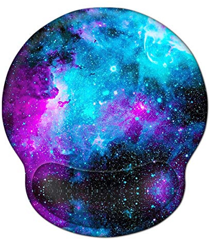 Mauspad Handgelenkstütze Unterstützung, ToLuLu Gel Ergonomische Mausmatte Gummibasis Mousepad, Handgelenkauflage Pad für Laptop-Computer Home Office Arbeiten Bequeme Schmerzlinderung, Galaxy