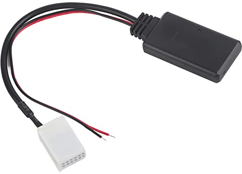 KIMISS Auto-Bluetooth-AUX-Kabel, Car Bluetooth AUX-Kabel, 12-poliges Car Bluetooth-Modul AUX-IN-Kabeladapter Passend für E61 E62 E60