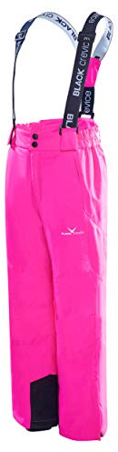Black Crevice Pantaloni da Sci Bambini (Unisex), Rosa, 164