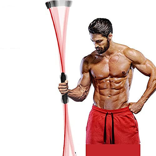 Sport Schwingstab Fitness Swingstick Schwerkrafttrainer zum Trainieren der Tiefenmuskulatur Elasticiteit Arm Vibrerende Staaf Pilates Yoga Staaf Afneembare Elastische Staaf Fitnesspaal Hele Lichaam Vi