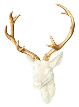 RPF-Design Wanddeko Hirschkopf, veredelt mit Goldpigment - ein besonderes Geschenk