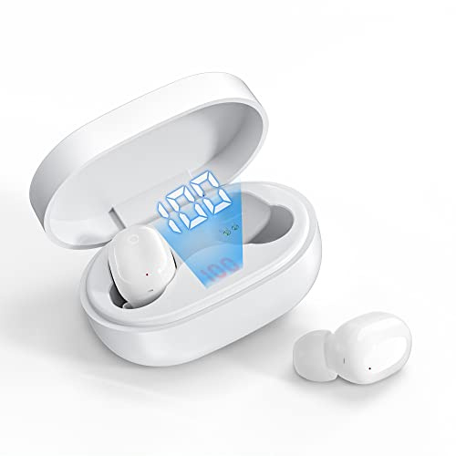 Sungive H15 In-Ear Bluetooth 5.2 Kopfhörer mit ANC, HiFi-Stereo, klarer Mikrofon, 12h Akku, IPX5 wasserdicht, 3.5g Ultraleicht, komfortabel, kompatibel mit iOS/Android,Weiß