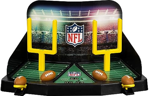 Franklin Sports Mini Football Field Goal Tabletop Game - Flying Field Goal Mini Football for Kids + Adults - Fun Indoor Sports Table Game for All Ages - Tabletop Toy