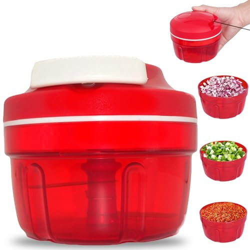 Cortador de cebolla, picadora de cebolla vegetal, diseño de cordón para el hogar, cortador manual de verduras, picadora manual para ensaladas, carne, ajo, nueces, frutas, hierbas, accesorios de cocina