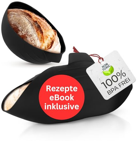 faXal® Molde de silicona ovalado – Cuenco universal 3 en 1 para hornear, mezclar y cocer al vapor, resistente al calor, hasta 220 °C, 20 cm, molde de silicona